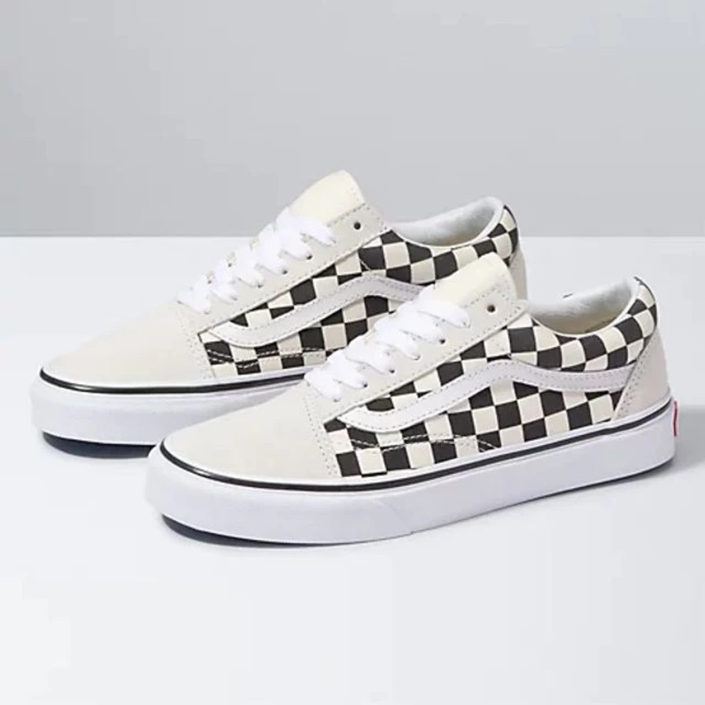 Vans old skool checkerboard sneakers unisex suede mens 5 womens 6.5 ex cond - Picture 1 of 6